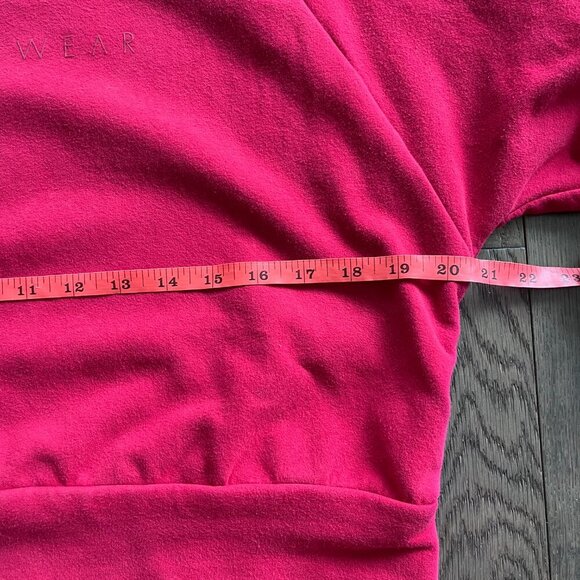 Ryderwear Red Crop Pullover Sweatshirt Gym Fitness Hoodie Athleisure Athletic - Picture 5 of 6